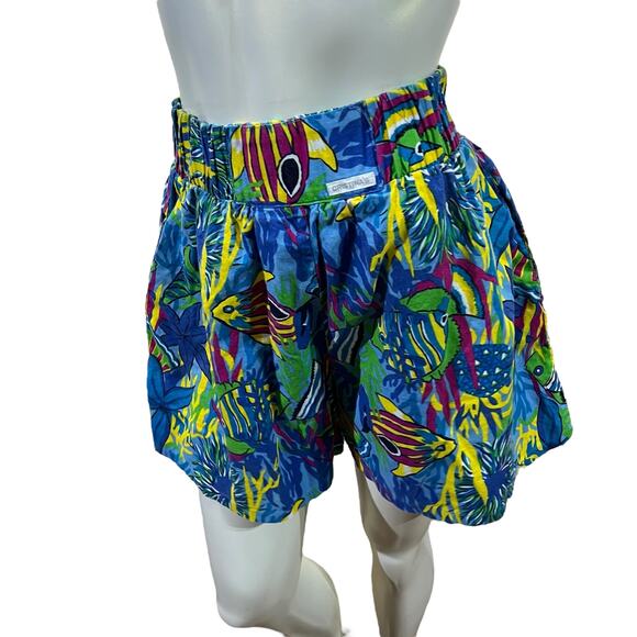 Vintage 1980s Cristina’s Tropical Fish High-Waist Shorts medium - Picture 13 of 16